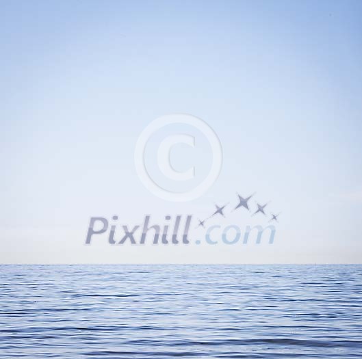 Background image of open sea and clear sky