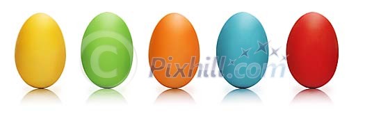 Clipped easter eggs