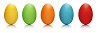 Clipped easter eggs