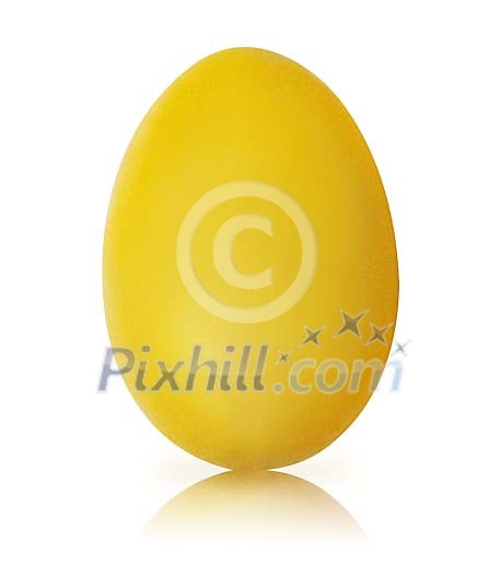 Clipped yellow easter egg