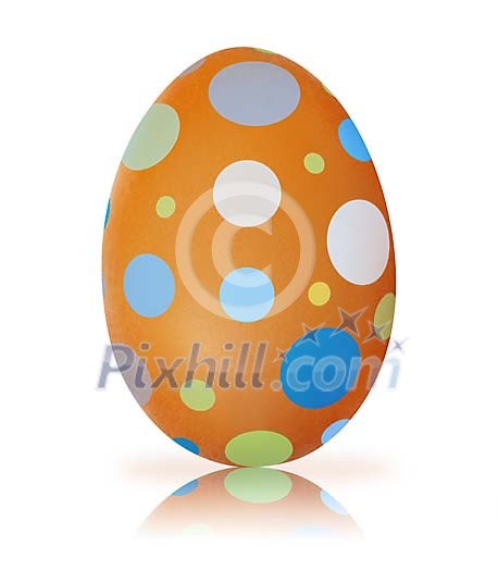 Clipped easter egg with dots