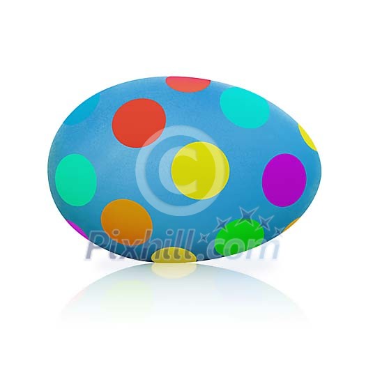Clipped colourful easter egg Clipped colourful easter egg