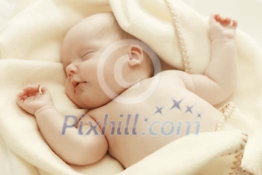 Newborn baby sleeping