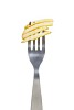 Clipped fork with french fries