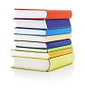 Clipped stack of books