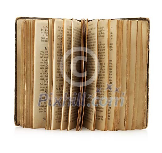 Clipped antique book