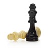 Clipped white and black chess kings