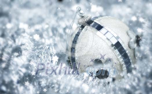 Silver christmas athmosphere