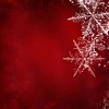 Snowflakes on a red background