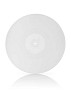 Clipped white vinyl record