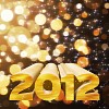 2012 on a sparkling background