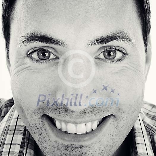 Smiling mans face Smiling mans face