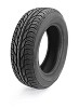 Isolated black tyre