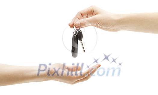 Giving car keys