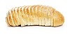 Isolated sliced white bread
