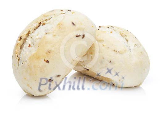 Isolated buns with seeds Isolated buns with seeds