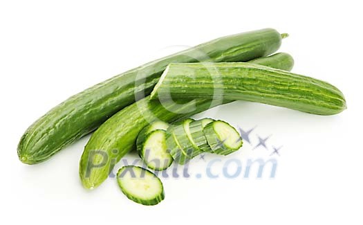 Isolated cucumbers