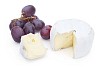 Isolated blue cheese with grapes