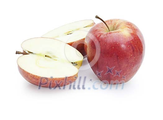 Isolated apples Isolated apples