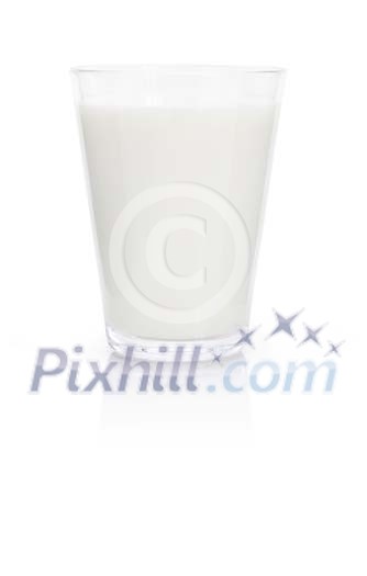 Isolated glass of milk Isolated glass of milk