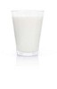 Isolated glass of milk