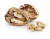 Isolated cracked walnut