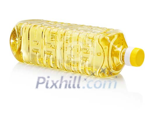 Isolated bottle of cooking oil Isolated bottle of cooking oil