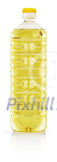 Isolated bottle of cooking oil Isolated bottle of cooking oil