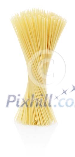 Isolated spaghetti on a white background