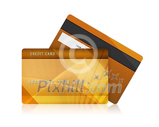 Isolated credit cards Isolated credit cards