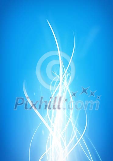 Baclground of a energy flow on the blue background