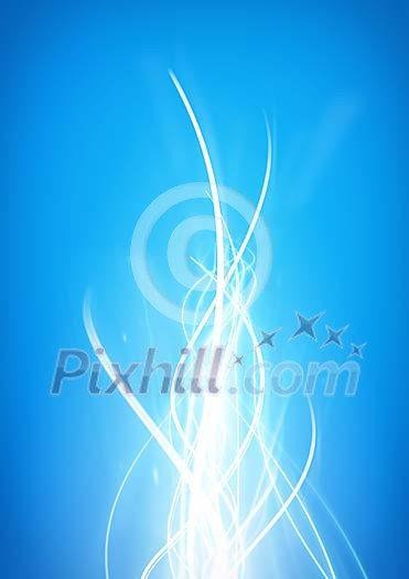 Baclground of a energy flow on the blue background Baclground of a energy flow on the blue background