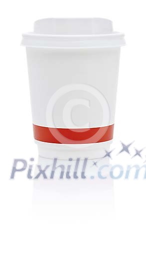 Isolated take away coffee cup