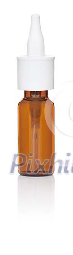Isolated bottle of nasal spray Isolated bottle of nasal spray