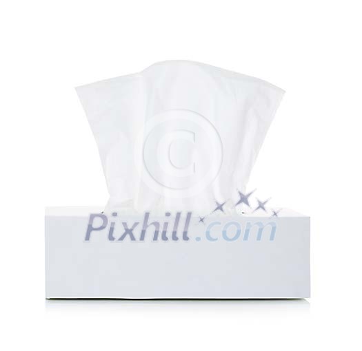 Isolated box of tissues Isolated box of tissues