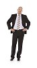 Isolated businessman standing