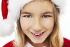 Girl dressed as a Christmas elf