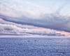 Background of sea and clouds