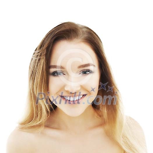 Fresh looking woman smiling