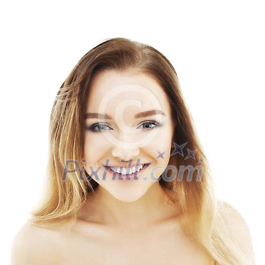 Fresh looking woman smiling Fresh looking woman smiling