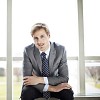 Businessman sitting by the window