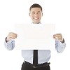 Businessman with a blank paper