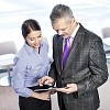 Business people with a tablet computer
