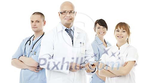 Isolated medical staff Isolated medical staff