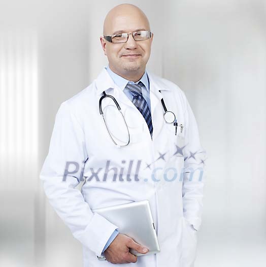 Smiling male doctor