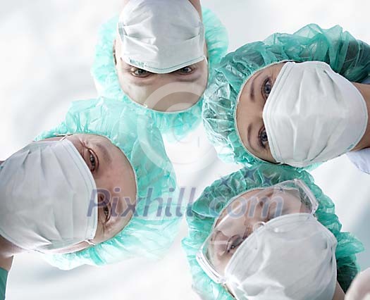 Medical staff ready for surgery Medical staff ready for surgery