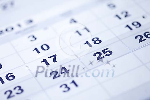 Days of the calendar