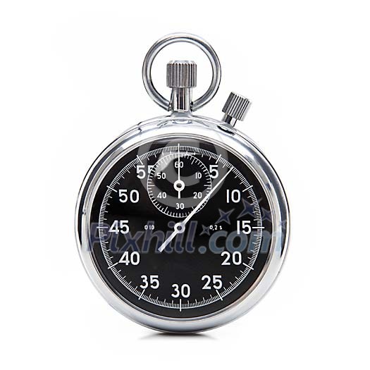 Isolated black stopwatch Isolated black stopwatch