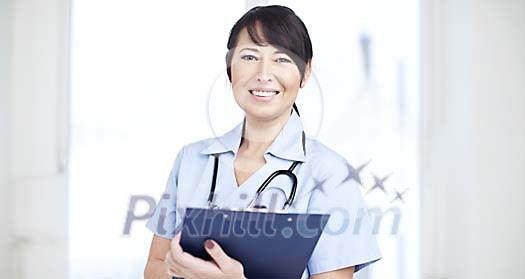 Smiling female nurse Smiling female nurse