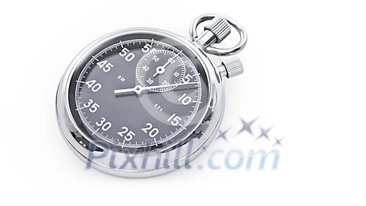 Isolated black stopwatch Isolated black stopwatch